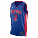 Maillot NBA Detroit Pistons Cade Cunningham 2 Nike 2022-23 Icon Edition Bleu Swingman - Homme